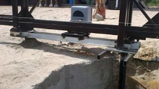 Купить сваи для ворот в Павловский Посад. Заказать ворота на сваях под ключ от 21341 руб
